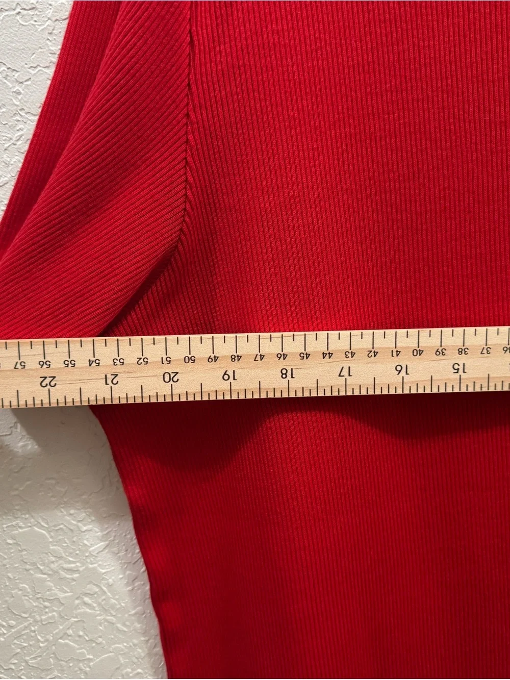 Lauren Ralph Lauren Short Sleeve Red Ribbed Knit Top Women’s Size Large 2XL